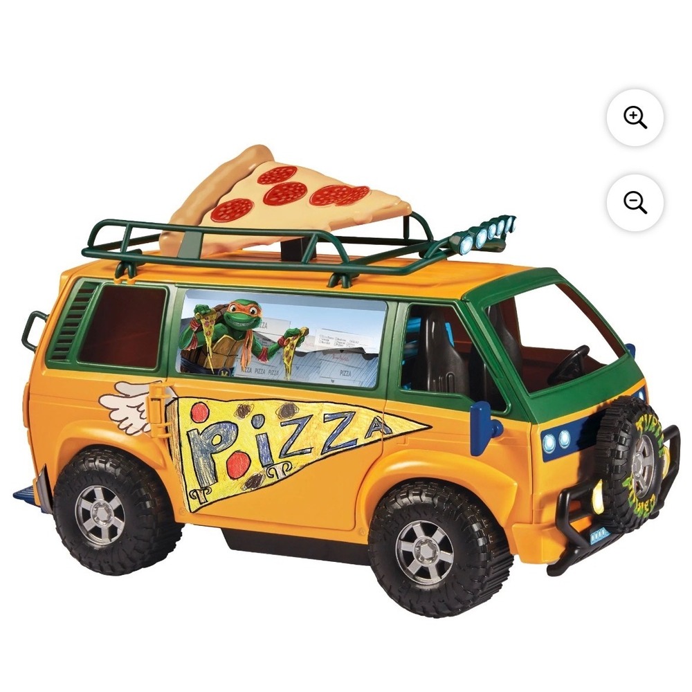 Teenage Mutant Ninja Turtles TMNT Mutant Mayhem Pizza Fire Delivery Van‎